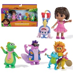 Set regalo Amigos Fantásticos con 5 figuras Dora