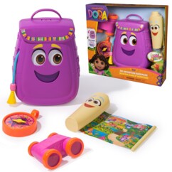 Mochila Dora la Exploradora con accesorios de aventura