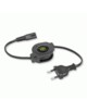 Cable de alimentación bipolar retrácttil  0,8 m