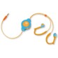 Auriculares intrauditivos retráctiles Sport – Azul/naranja