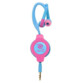 Auriculares intrauditivos retráctiles deportivos - Azul/Rosa