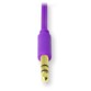 Auriculares intrauditivos retráctiles Sport - Rosa/violeta