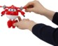 3 figuras de robots transformables Super Wings temporada 4