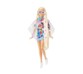 Muñeca Barbie Extra con vestido de flores y su conejito mascota