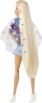 Muñeca Barbie Extra con vestido de flores y su conejito mascota