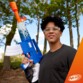 Lanzador de dardos Nerf Fortnite Blue Shock con disparo rápido motorizado