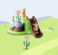 Playmobil 1.2.3 – Winnie the Pooh y Tigger con jardín de abejas