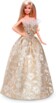 Muñeca Barbie Signature Holiday 2025 rubia con vestido plata y oro