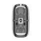 Ratón inalámbrico transparente bluetooth y RF 2,4 GHz